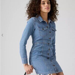 NWT Levi's Flynn Western Denim Jean Dress